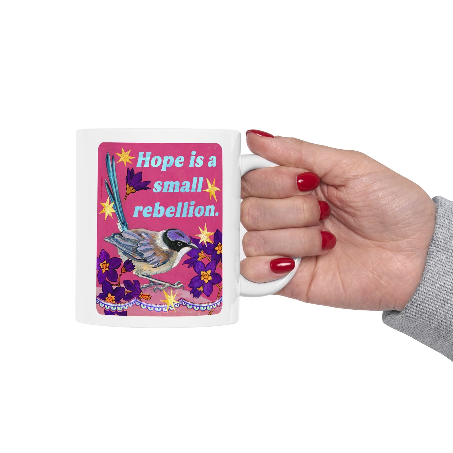 Hope is a small rebellion: feminist mug