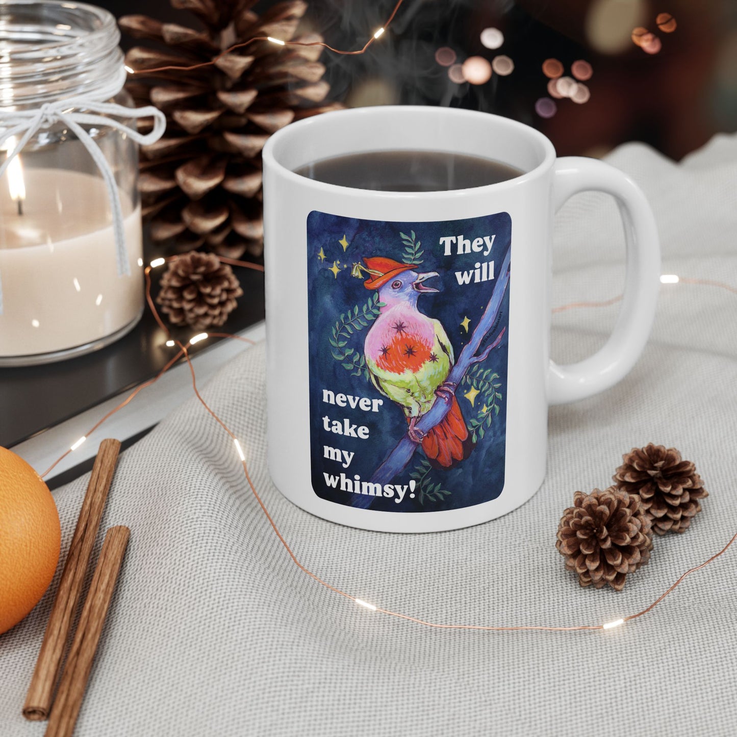 They will never take my whimsy: feminist mug