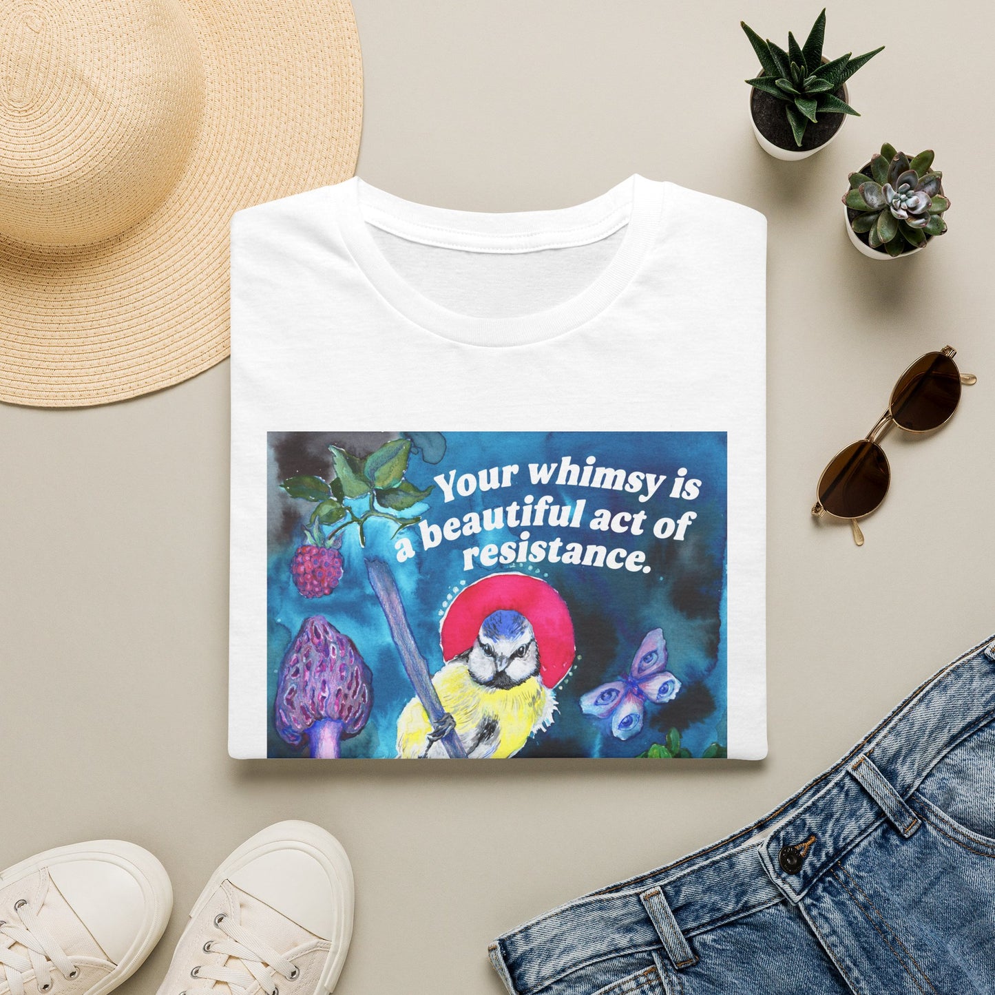 Your whimsy is a beautiful act of resistance: feminist shirt