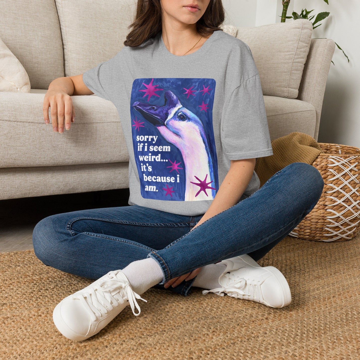 sorry if i seem weird... it's because i am: feminist shirt