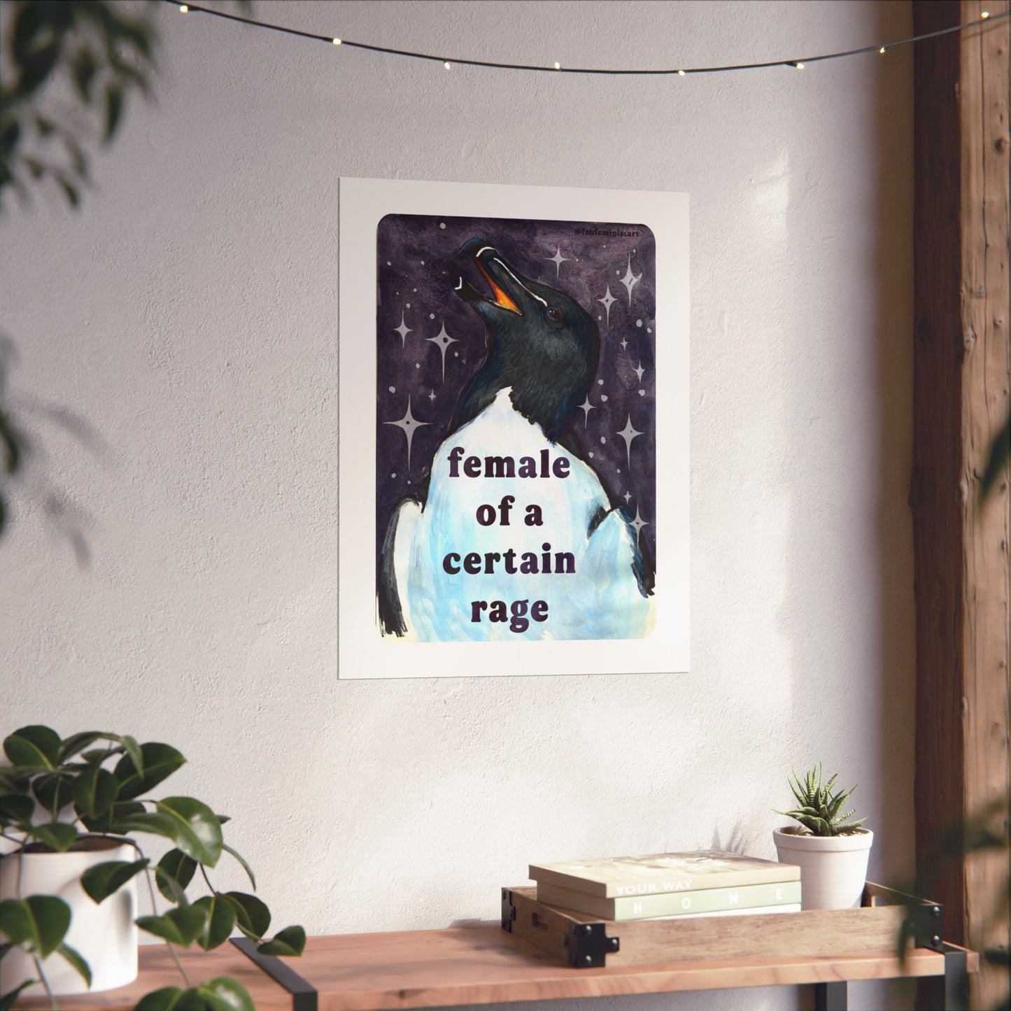 Female of a certain rage: feminist art print