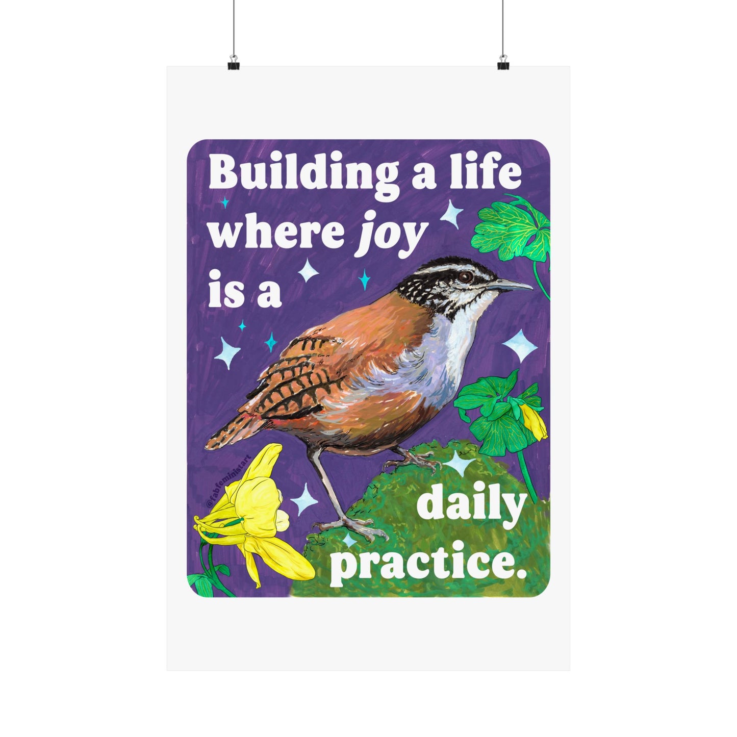 Building a Life Where Joy Is a Daily Practice: Feminist Art Print