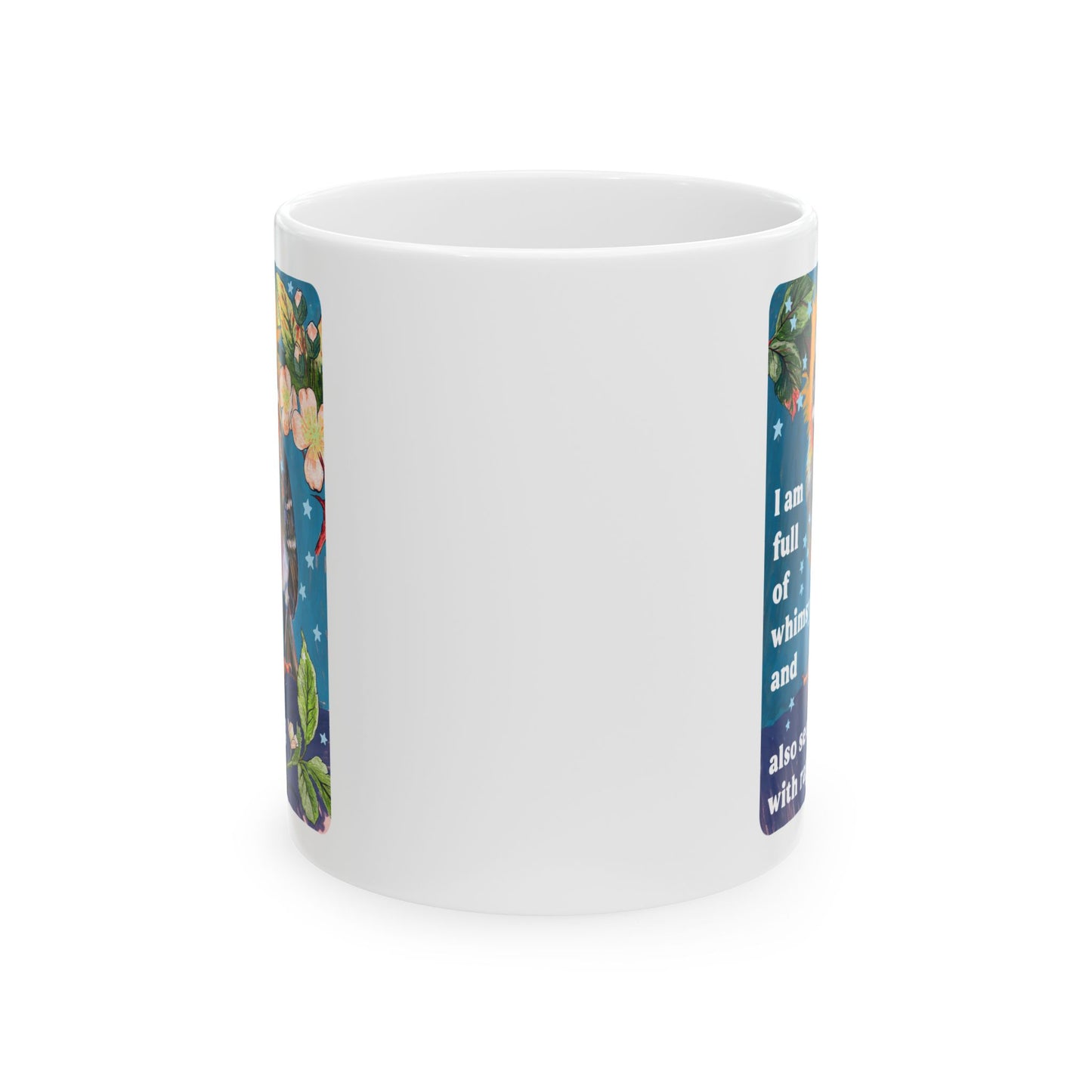 I am full of whimsy and also seething with rage: feminist mug