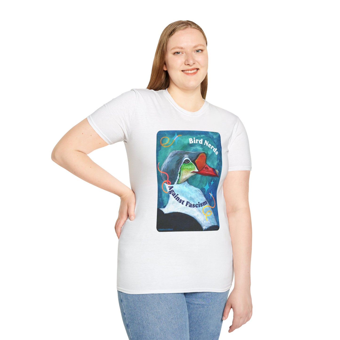 Bird Nerds Against Fascism: Feminist Shirt