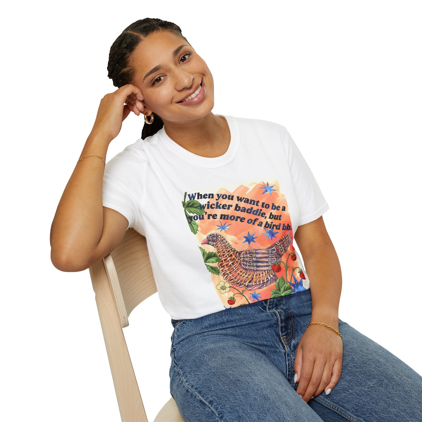 When you want to be a wicker baddie, but you’re more of a bird bb: feminist shirt
