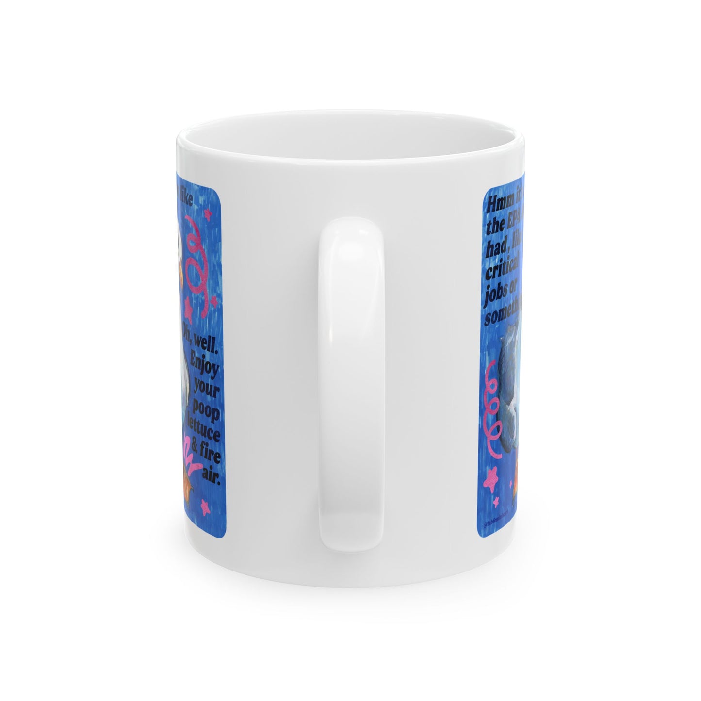 Hmm it's almost like the EPA & FDA had, like, critical jobs or something: feminist mug