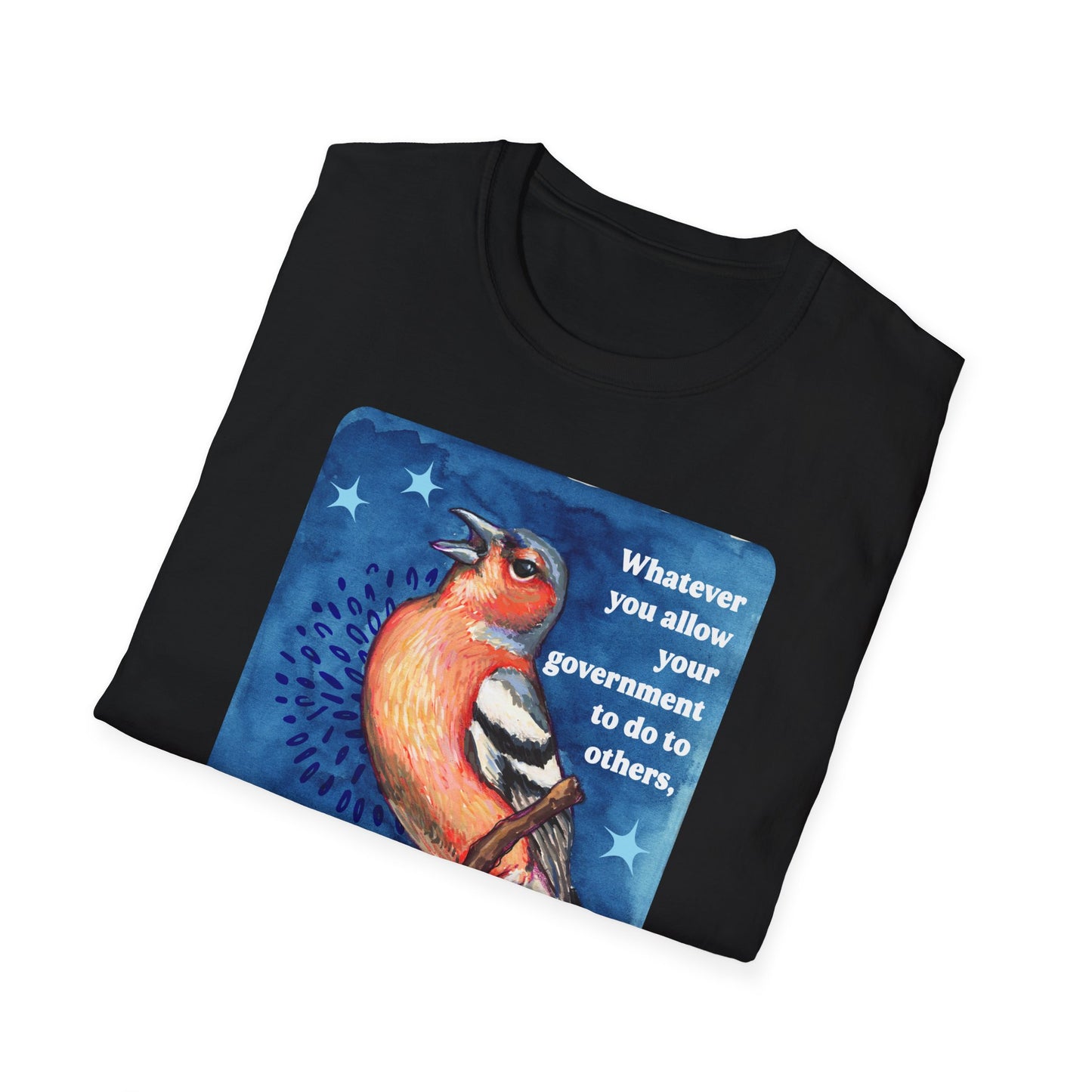 Whatever you allow your government to do to others, they will eventually do to you: feminist shirt
