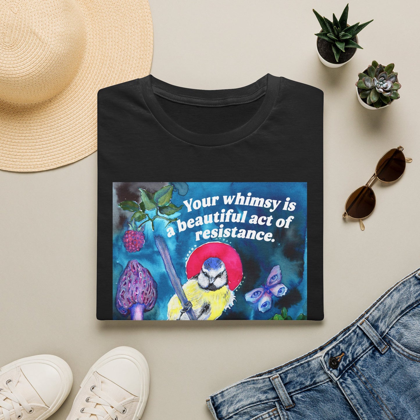 Your whimsy is a beautiful act of resistance: feminist shirt