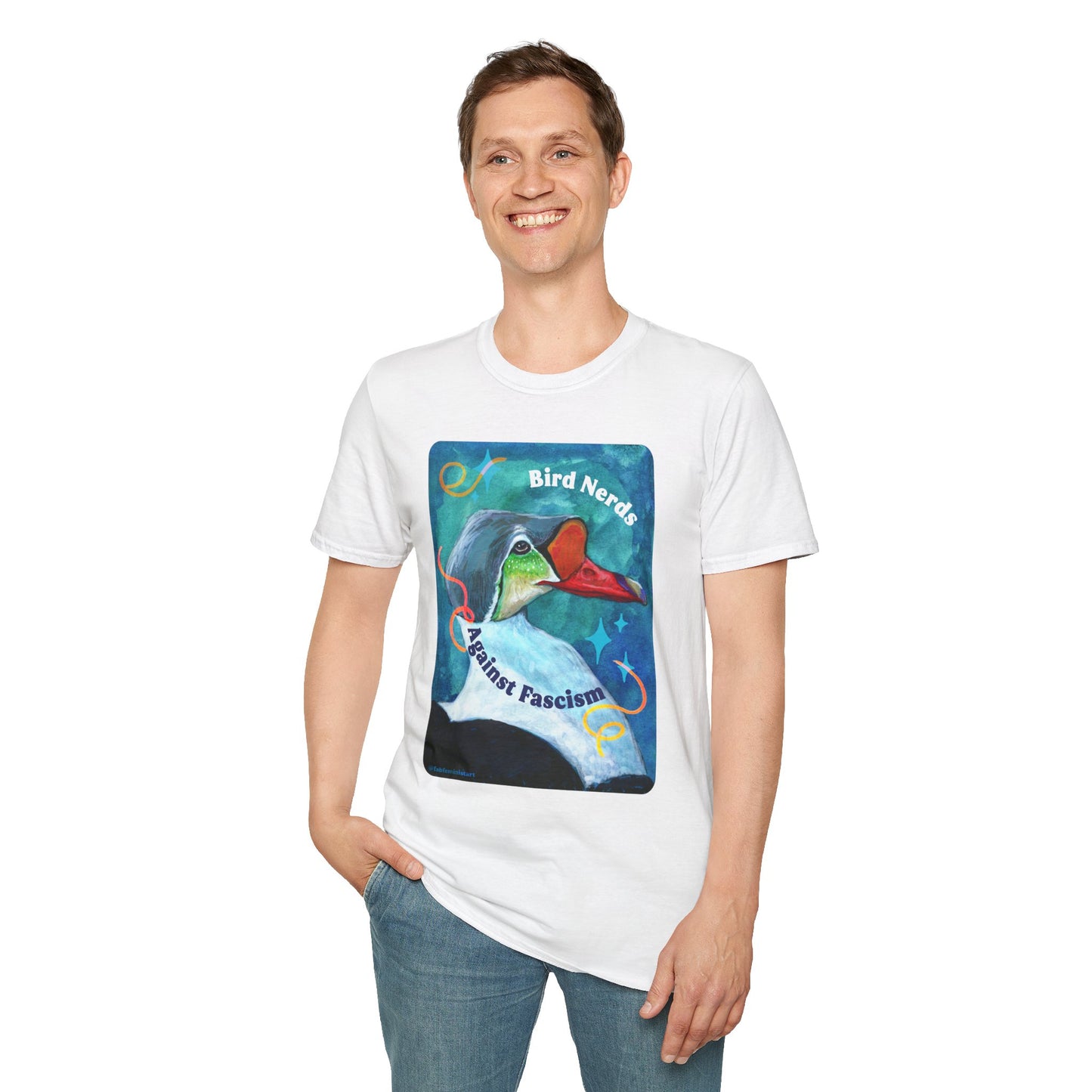 Bird Nerds Against Fascism: Feminist Shirt