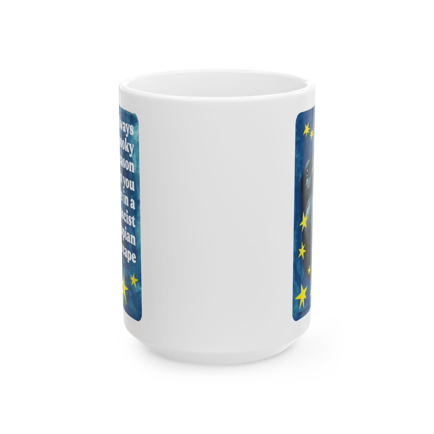 It's always spooky season when you link in a fascist dystopian hellscape: feminist mug