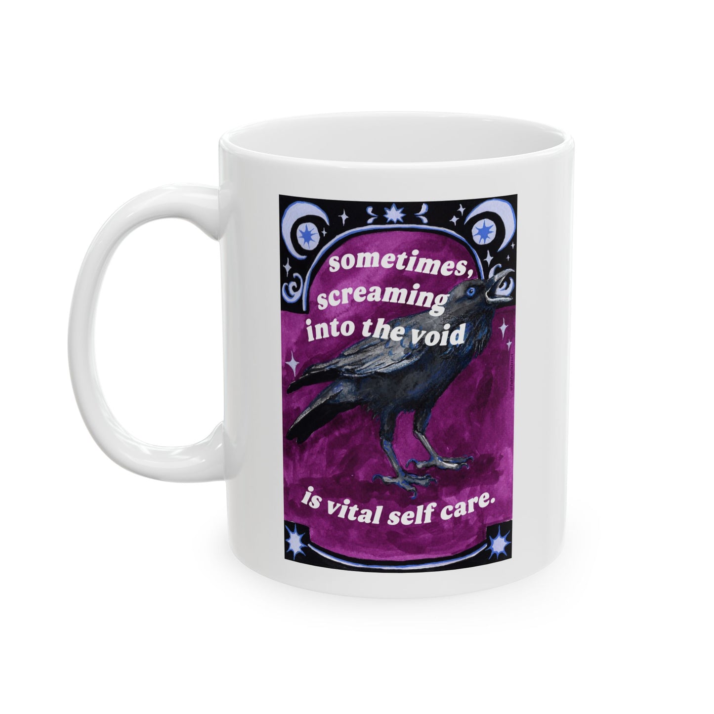 Sometimes Screaming Into The Void Is Vital Self Care: Feminist Mug