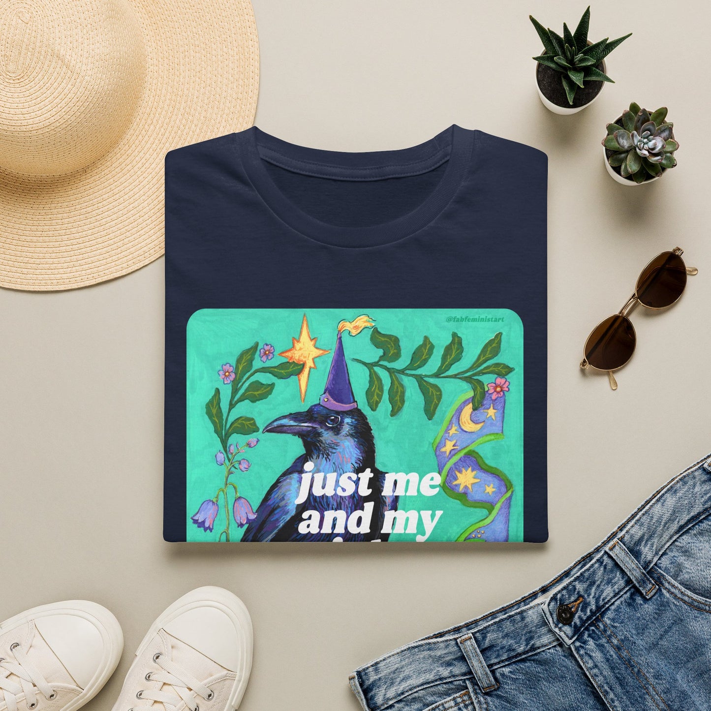 Just Me and My Trinkets Against the World: feminist shirt
