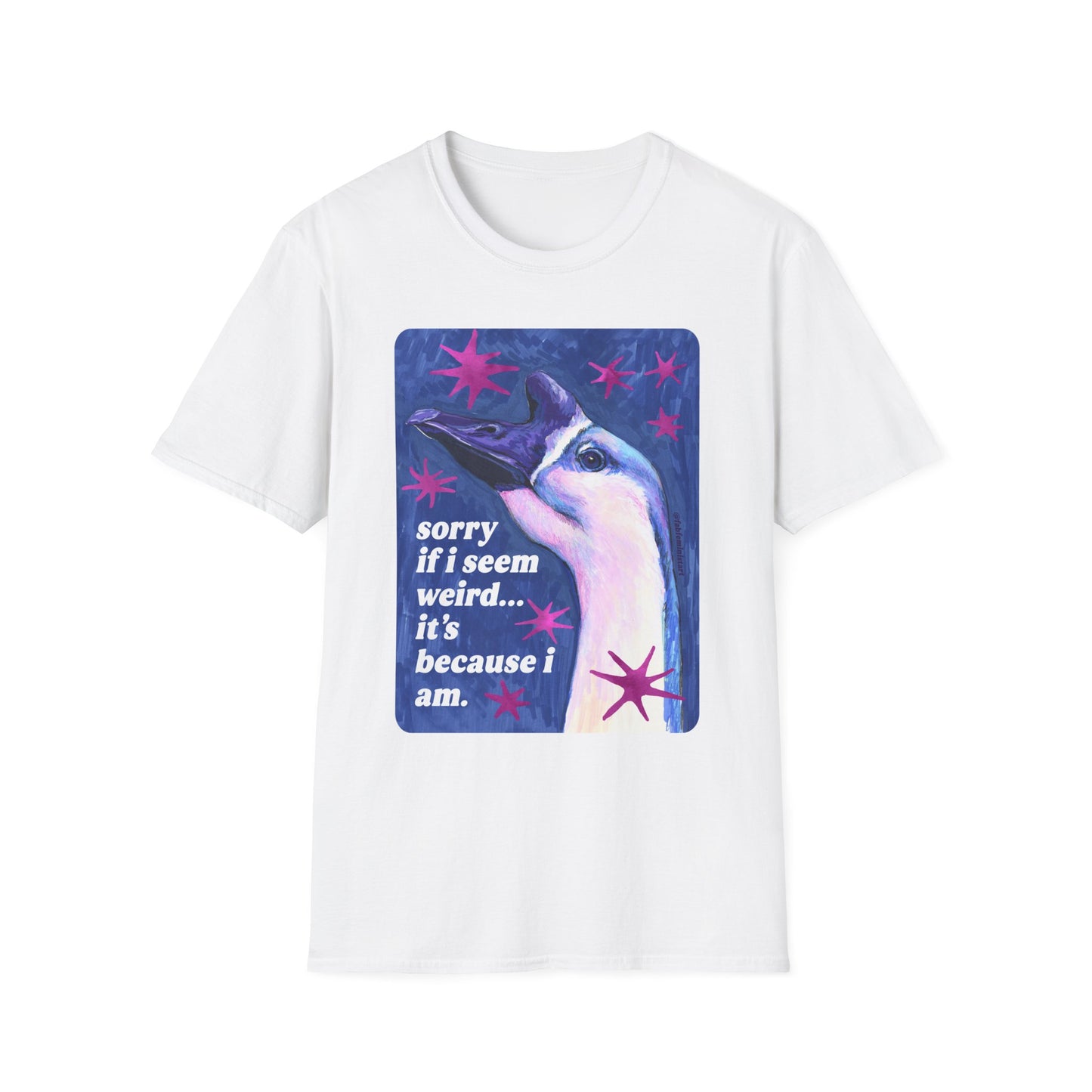 sorry if i seem weird... it's because i am: feminist shirt