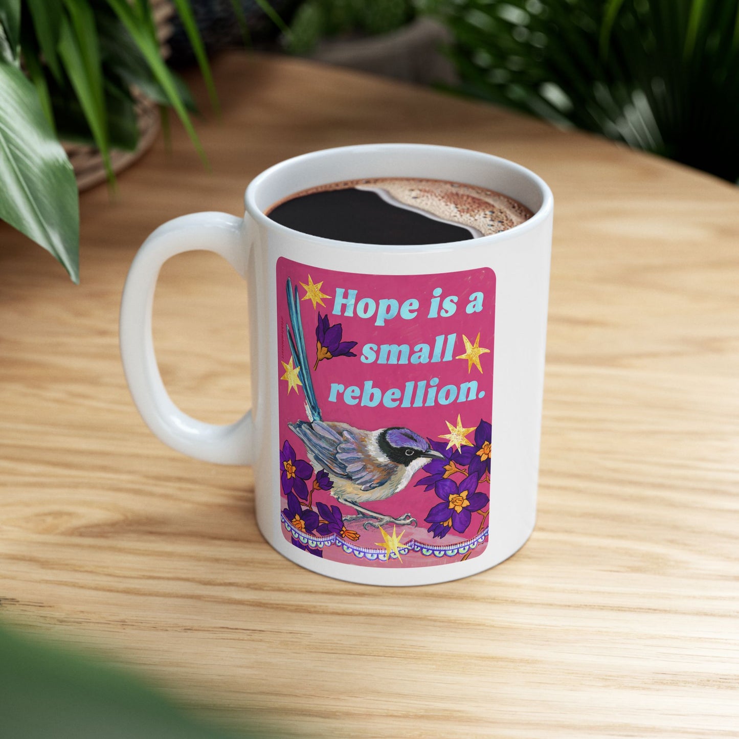 Hope is a small rebellion: feminist mug