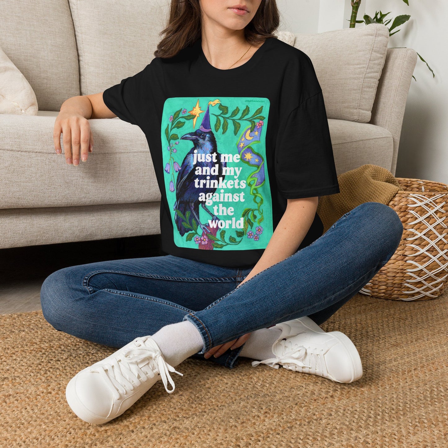Just Me and My Trinkets Against the World: feminist shirt