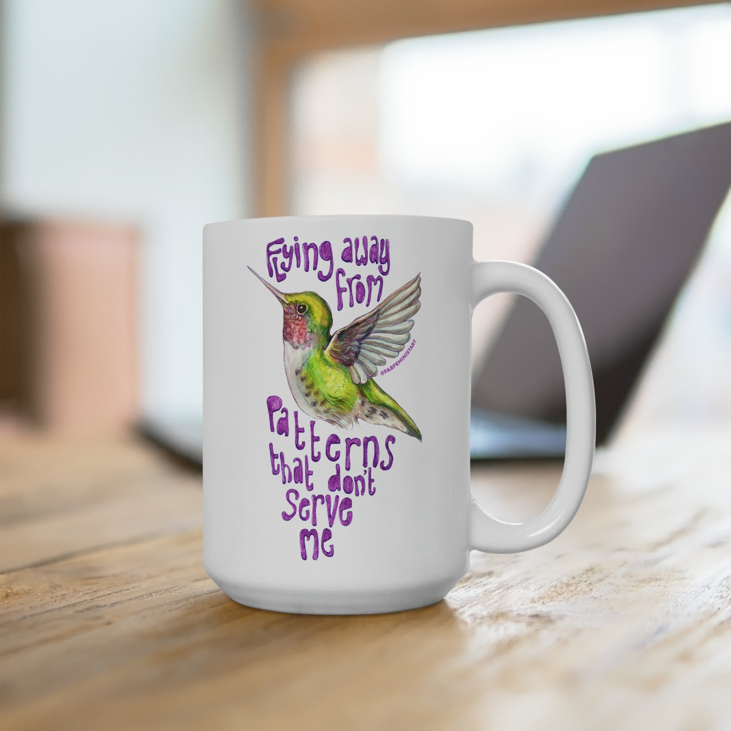 Flying Away From Patterns That Don't Serve Me: Mental Health Mug