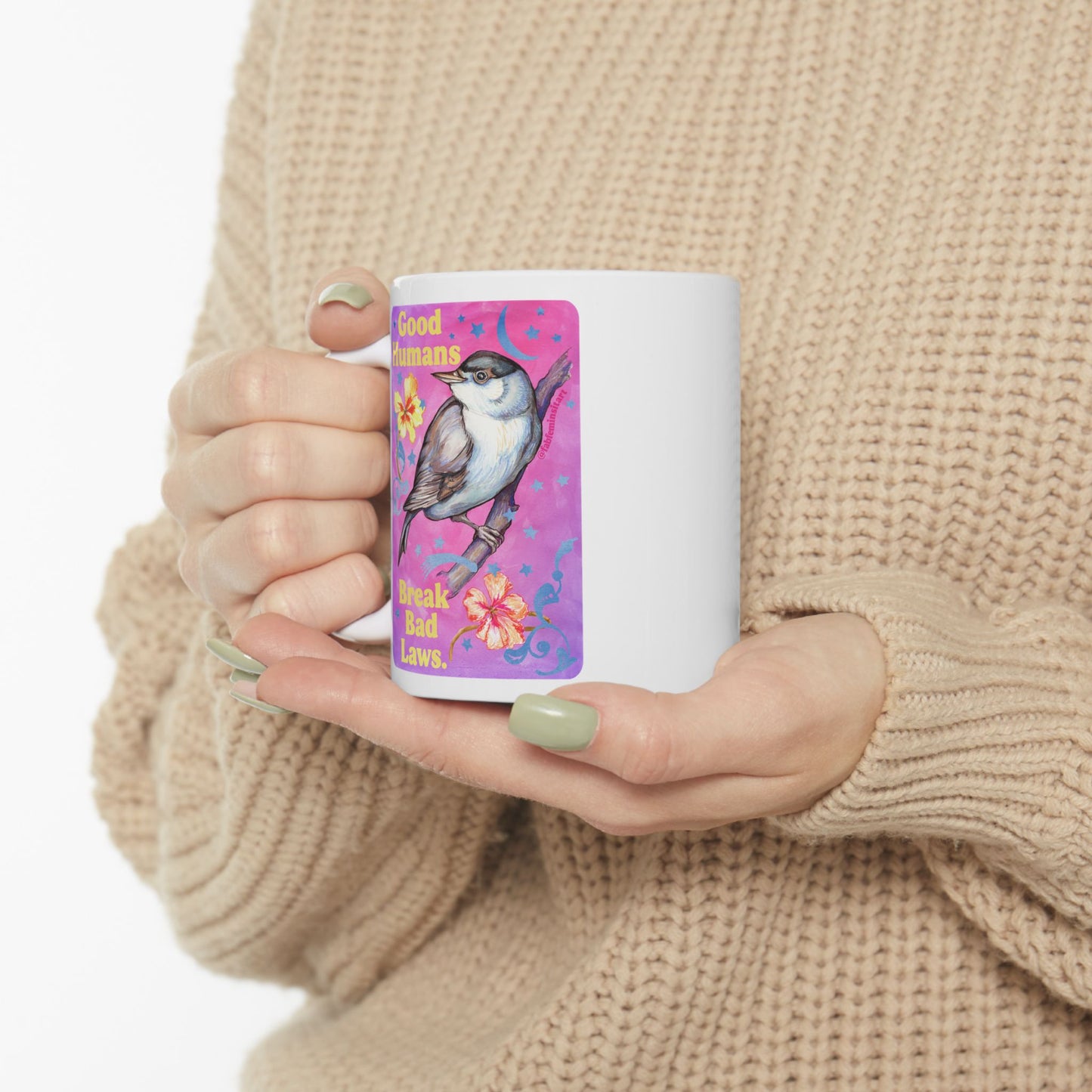 Good Humans Break Bad Laws: Feminist Mug