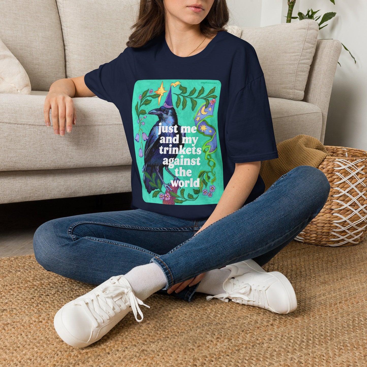 Just Me and My Trinkets Against the World: feminist shirt