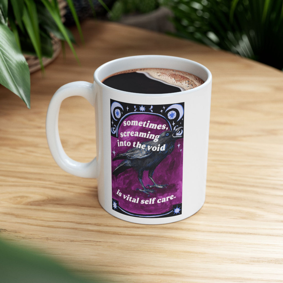 Sometimes Screaming Into The Void Is Vital Self Care: Feminist Mug