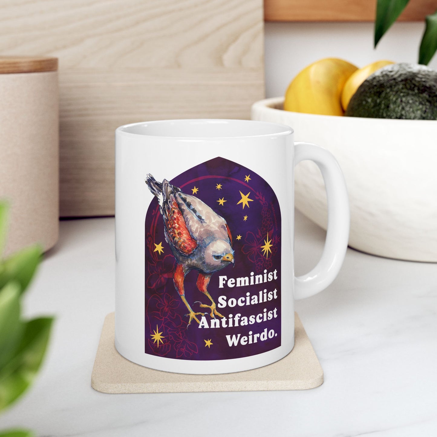 Feminist Socialist Antifascist Weirdo: feminist mug