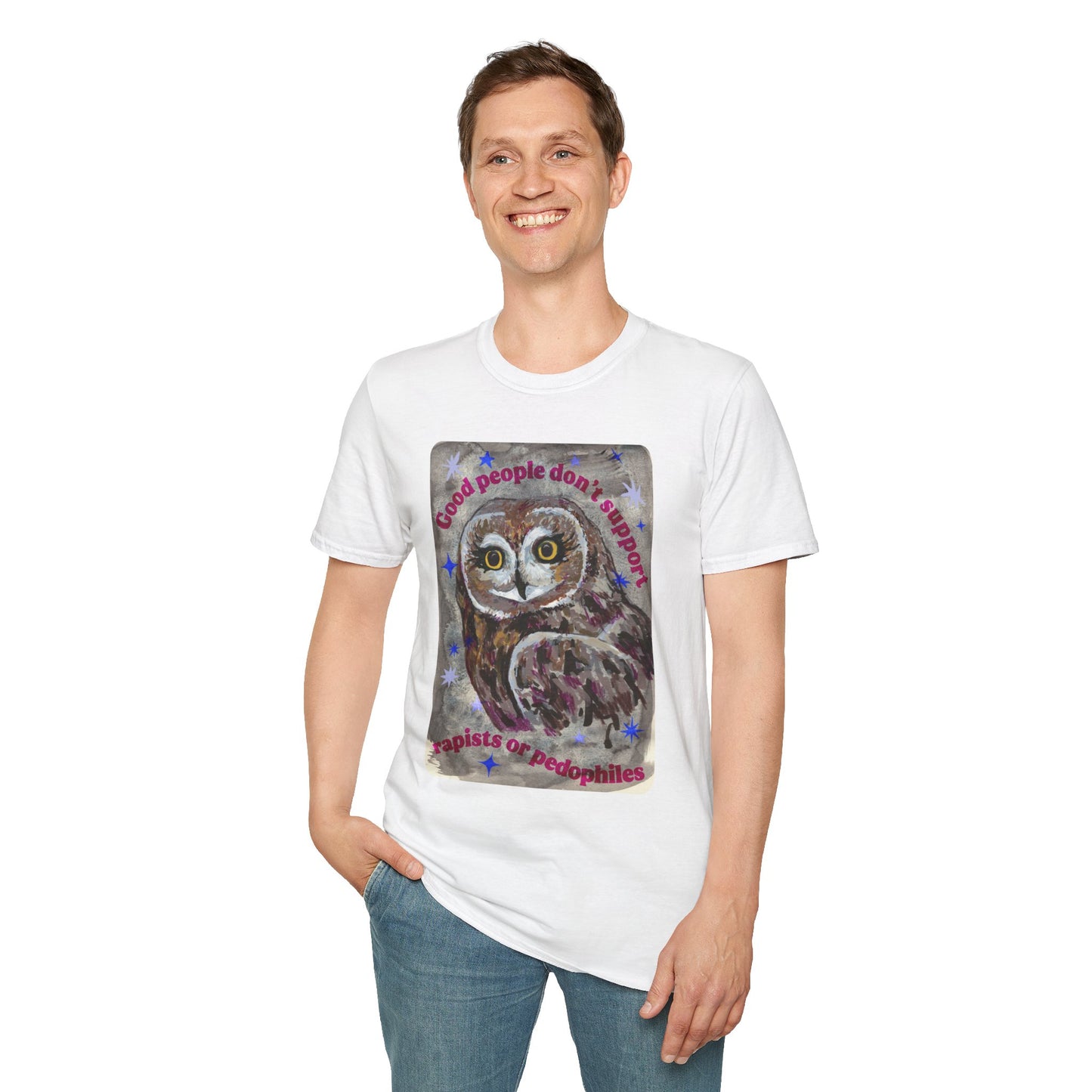 Good people don't support rapists or pedophiles: feminist shirt