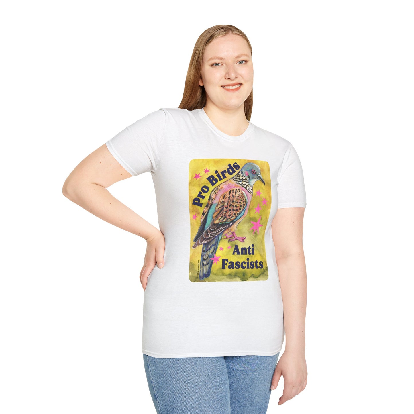 Pro Birds Anti-Fascists : Feminist Shirt