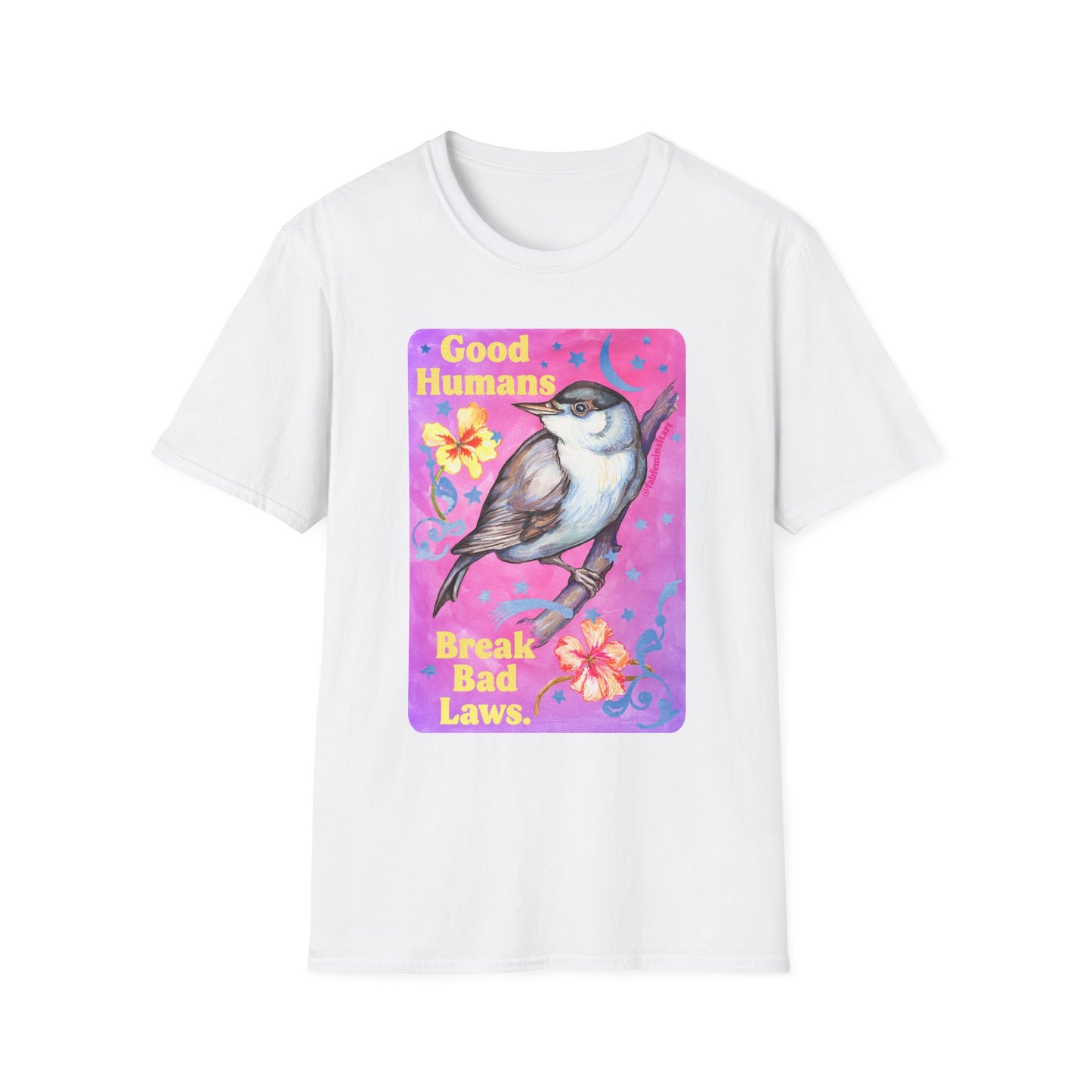 Good Humans Break Bad Laws: feminist shirt