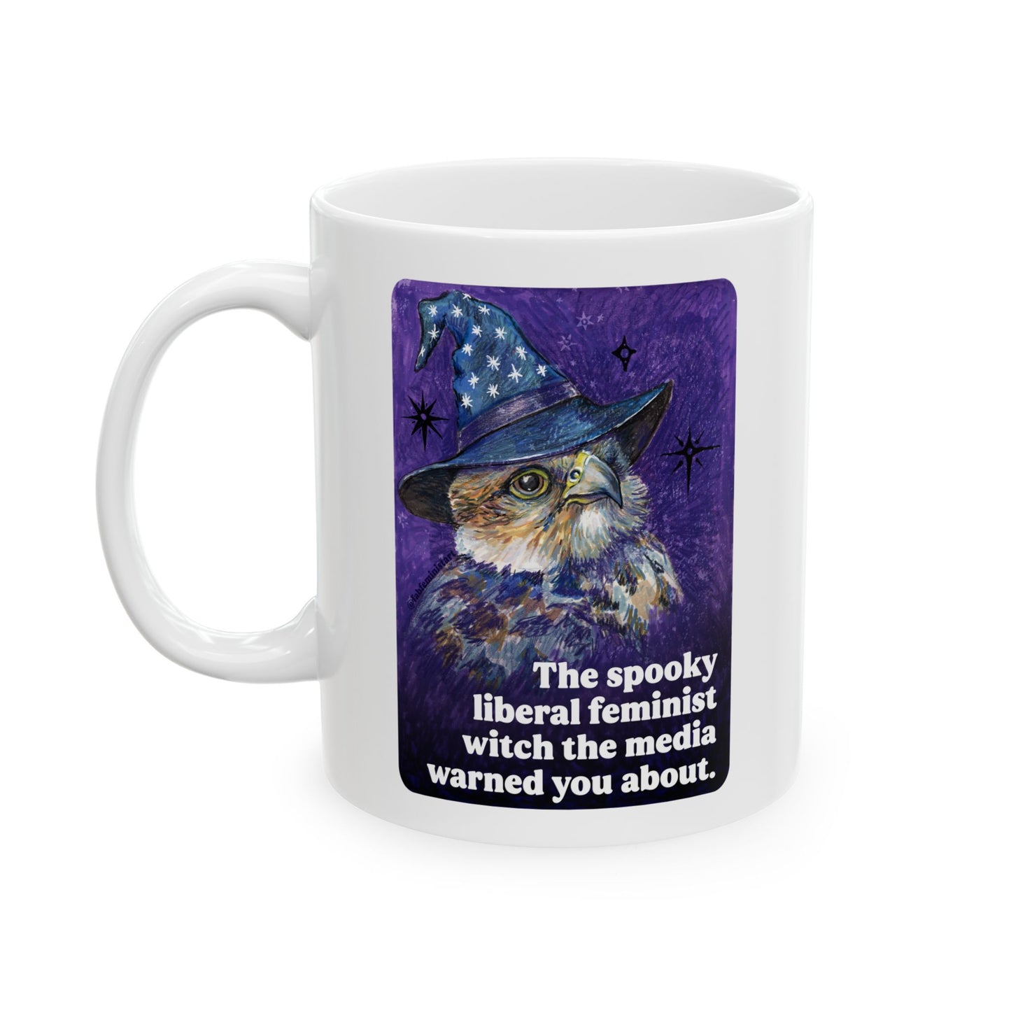 The spooky liberal feminist witch the media warned you about: feminist mug