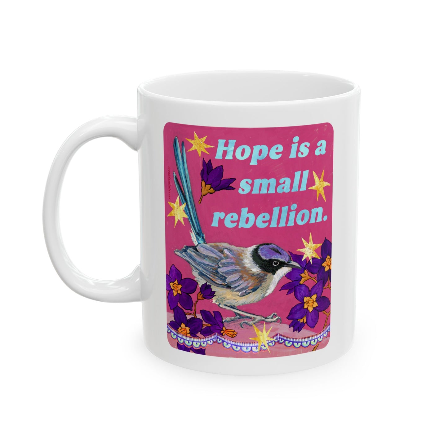 Hope is a small rebellion: feminist mug