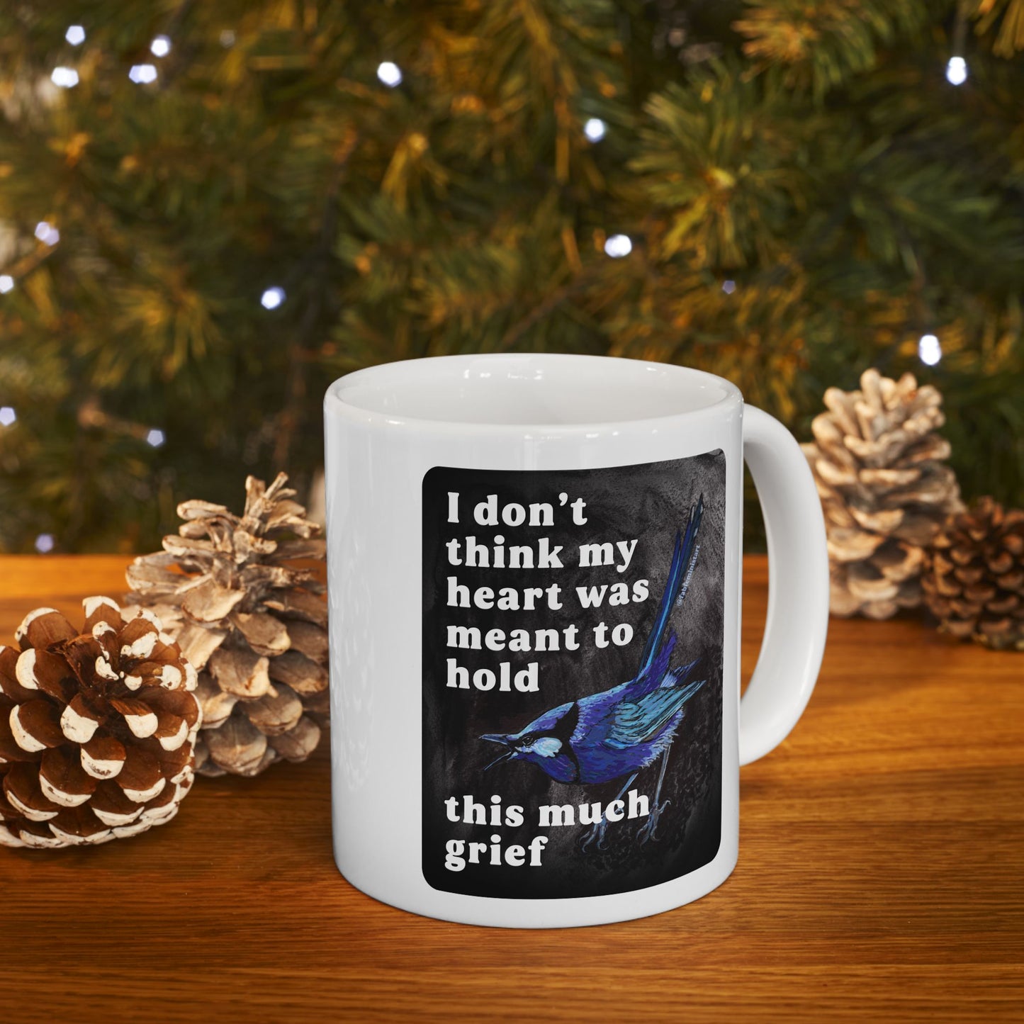 I don't think my heart was meant to hold this much grief: feminist mug