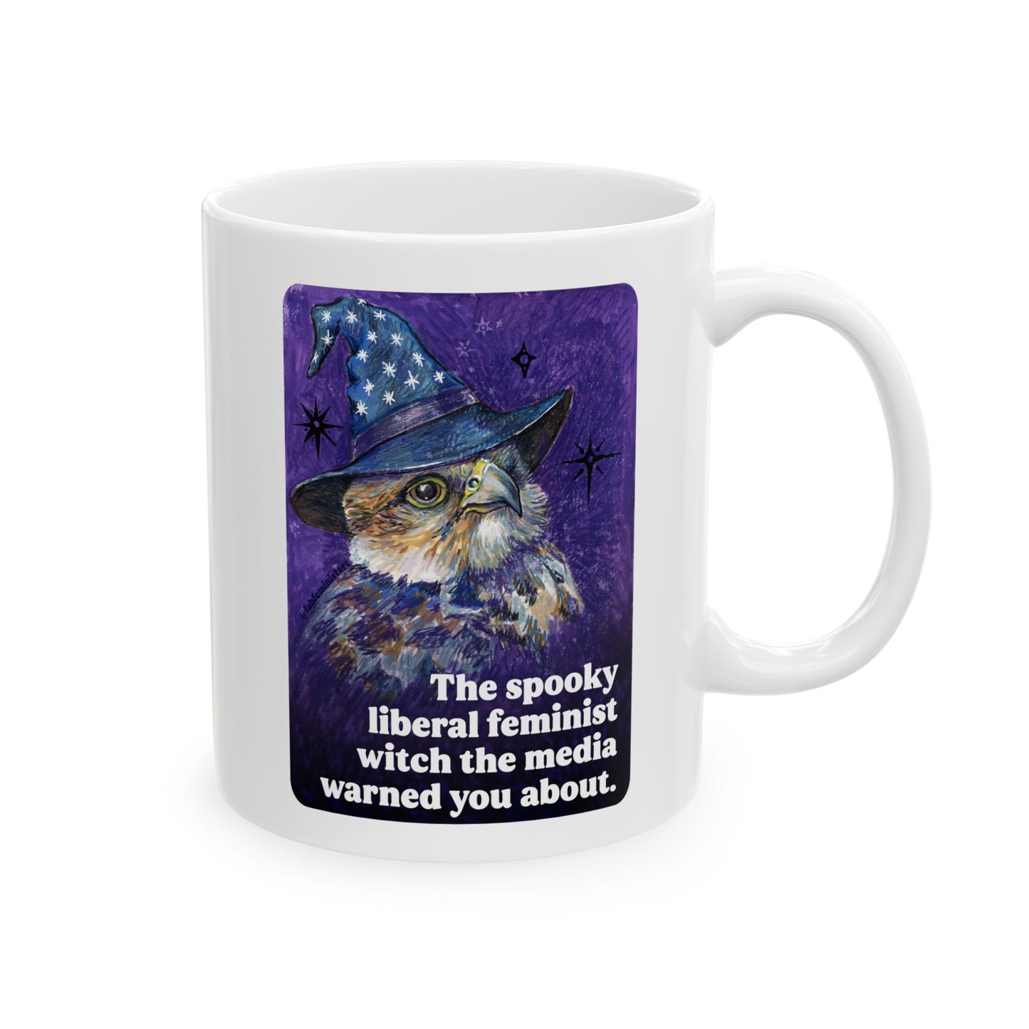The spooky liberal feminist witch the media warned you about: feminist mug