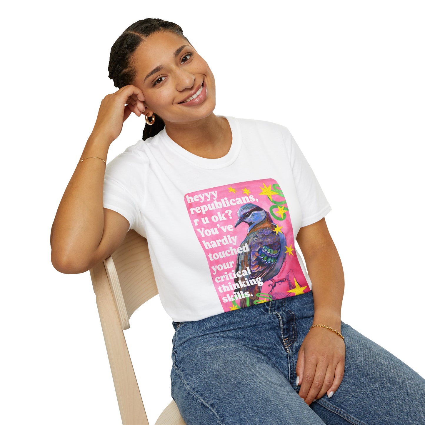 heyyy republicans, r u ok? You've hardly touched your critical thinking skills: feminist shirt