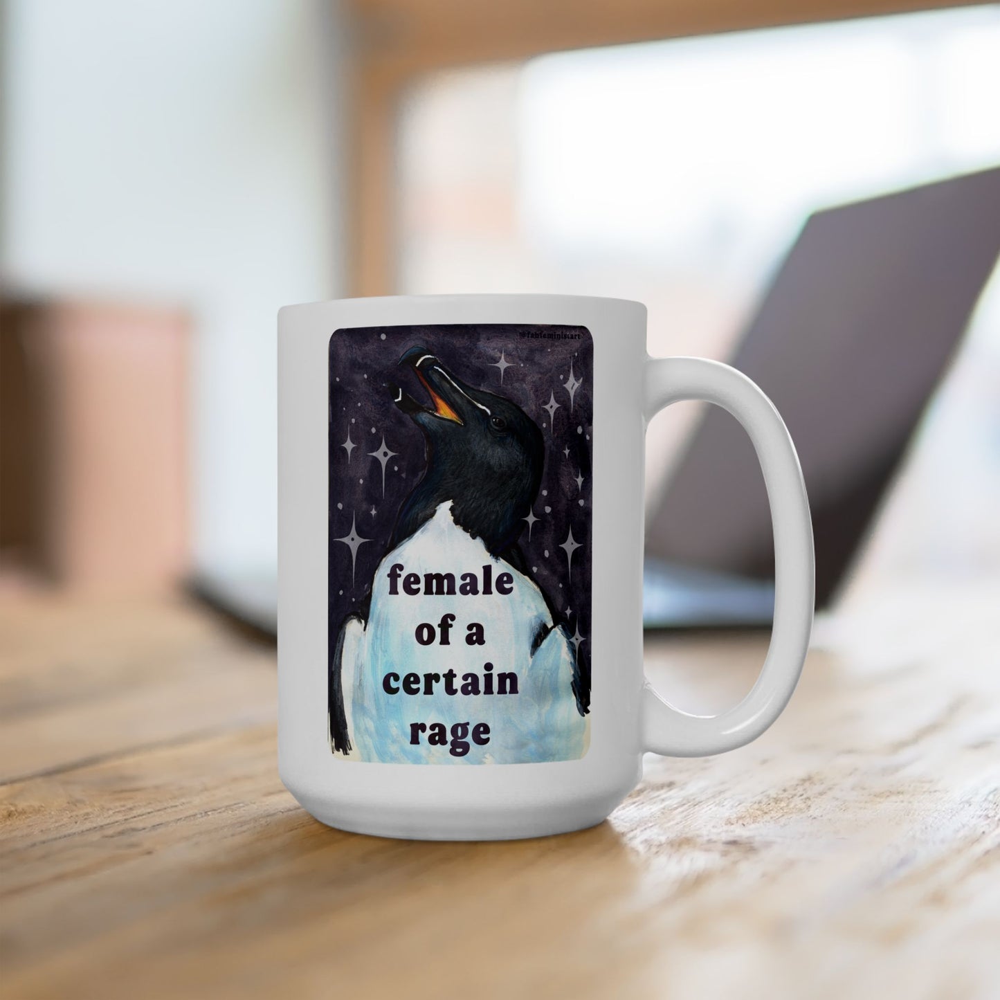female of a certain rage: feminist mug