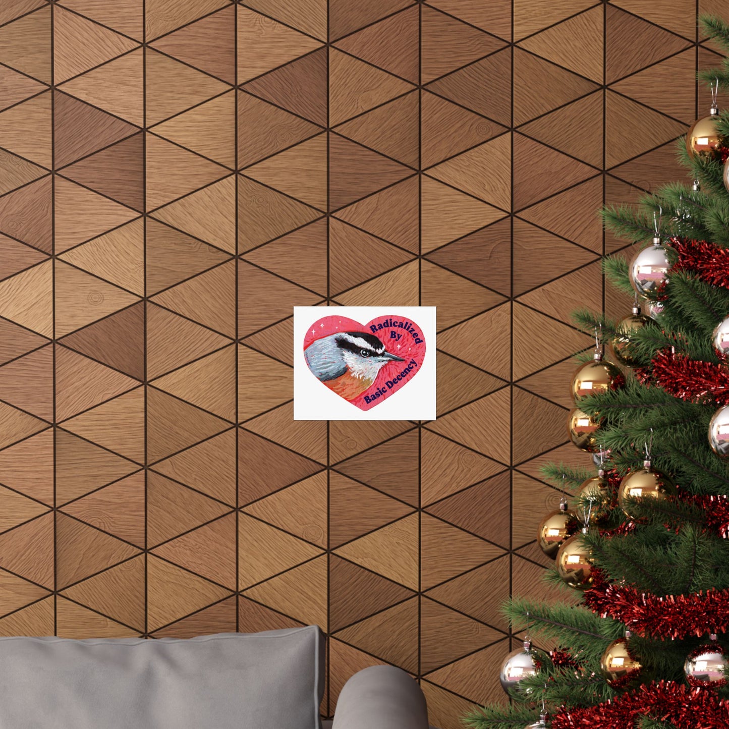 Radicalized by Basic Decency: Heart Bird Poster