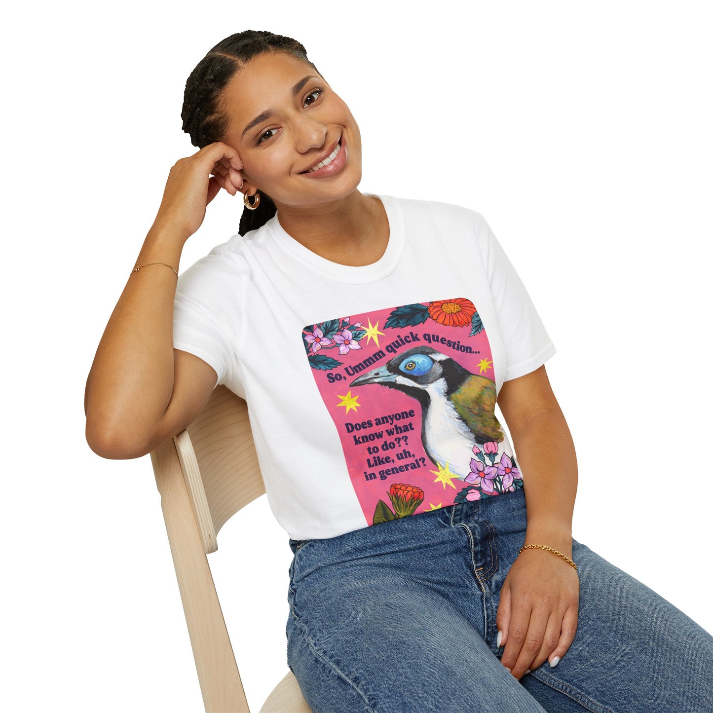 So, Ummm quick question... Does anyone know what do to?? Like, uh, in general: feminist shirt
