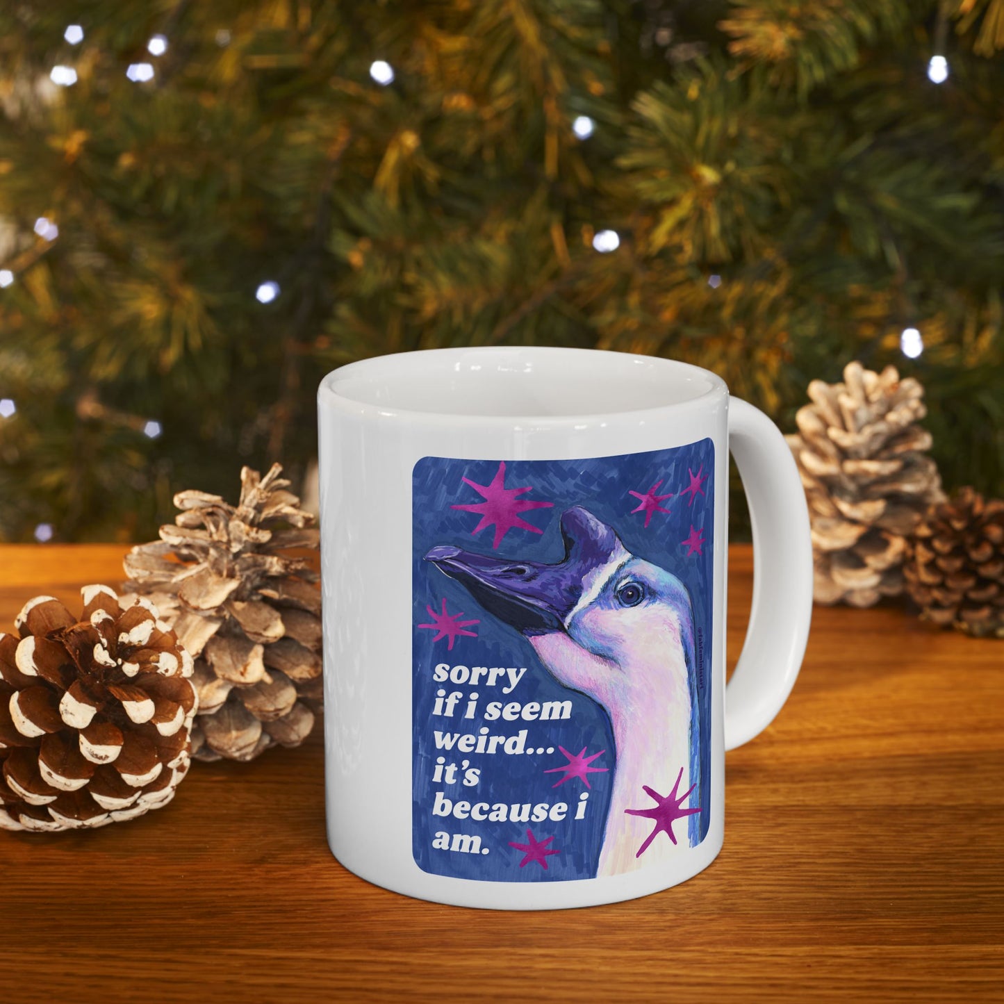 sorry if i seem weird... it's because i am: feminist mug