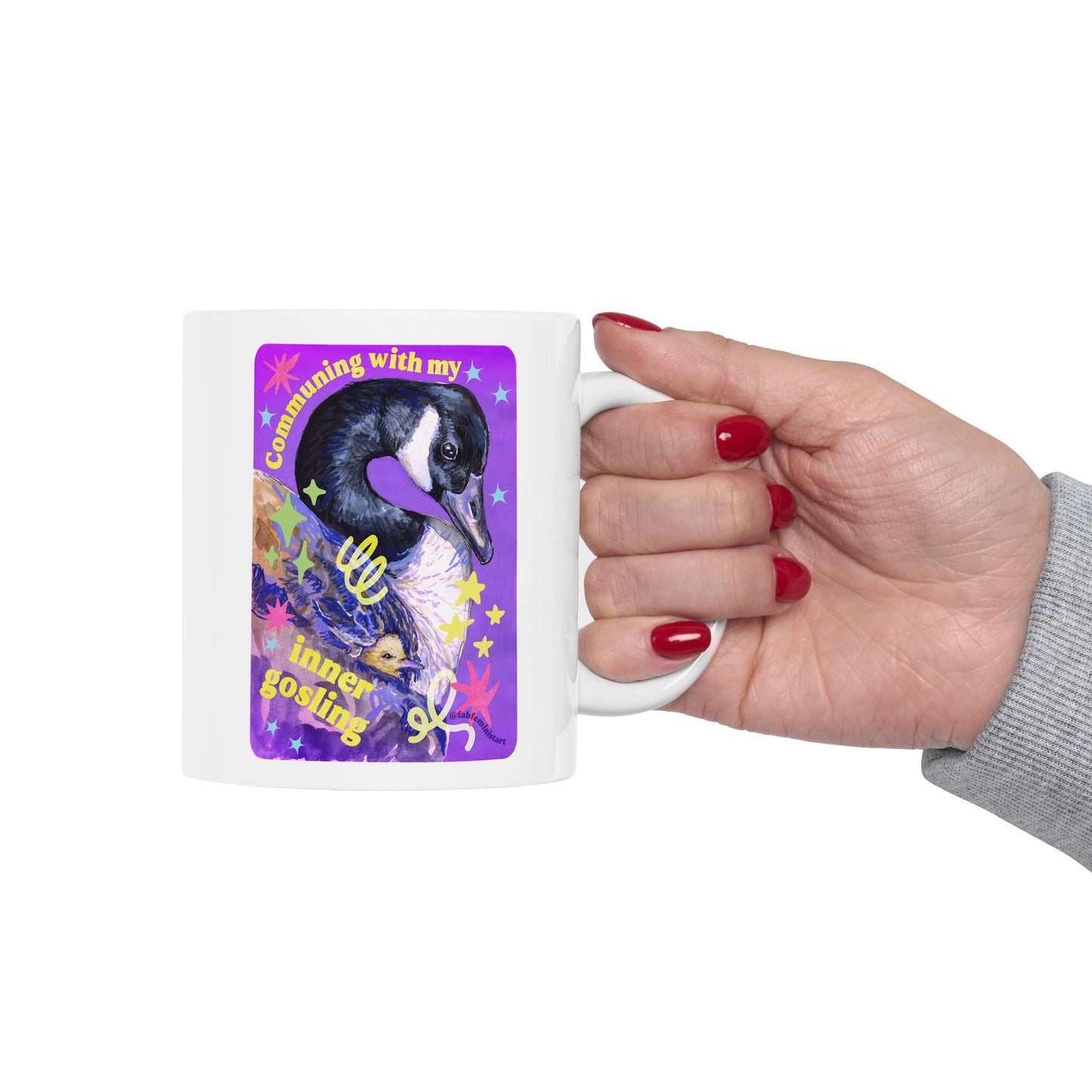 Communing with my inner gosling: mental health mug