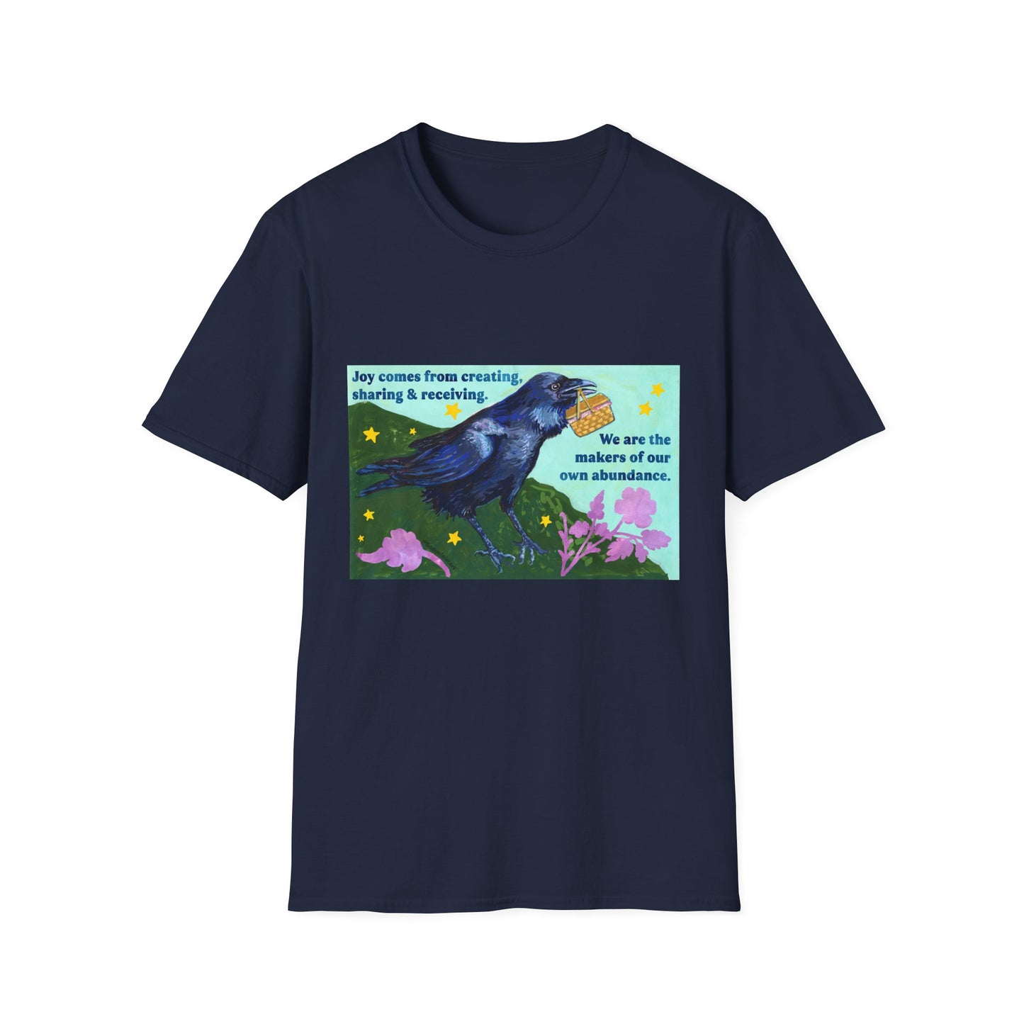 Joy comes from creating, sharing & receiving: feminist shirt