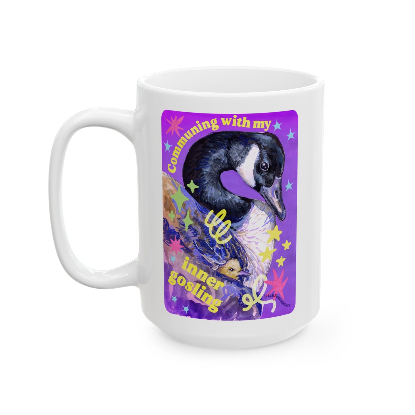 Communing with my inner gosling: mental health mug
