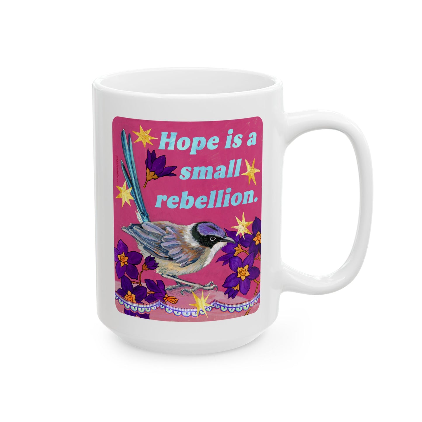 Hope is a small rebellion: feminist mug