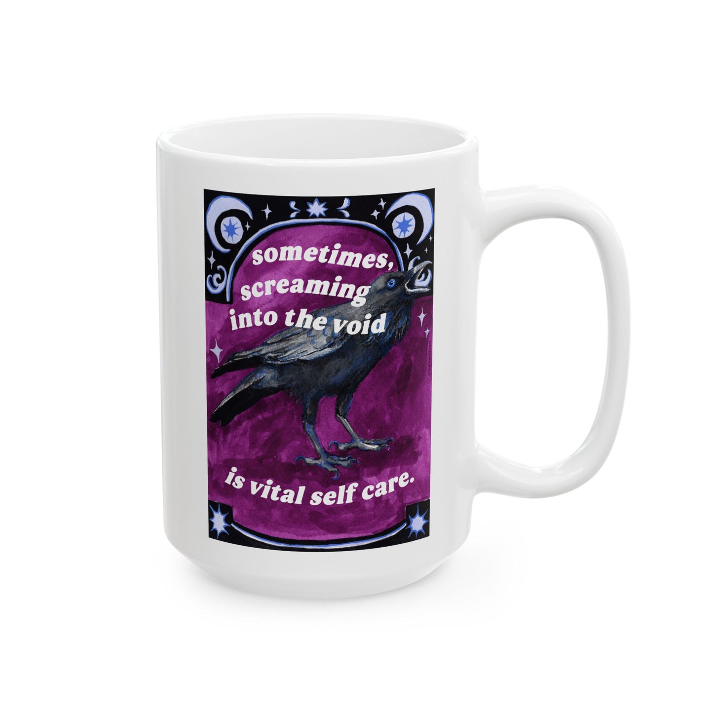 Sometimes Screaming Into The Void Is Vital Self Care: Feminist Mug