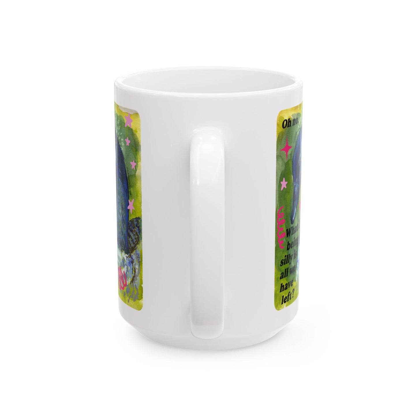 Oh no what if being silly is all we have left: feminist mug