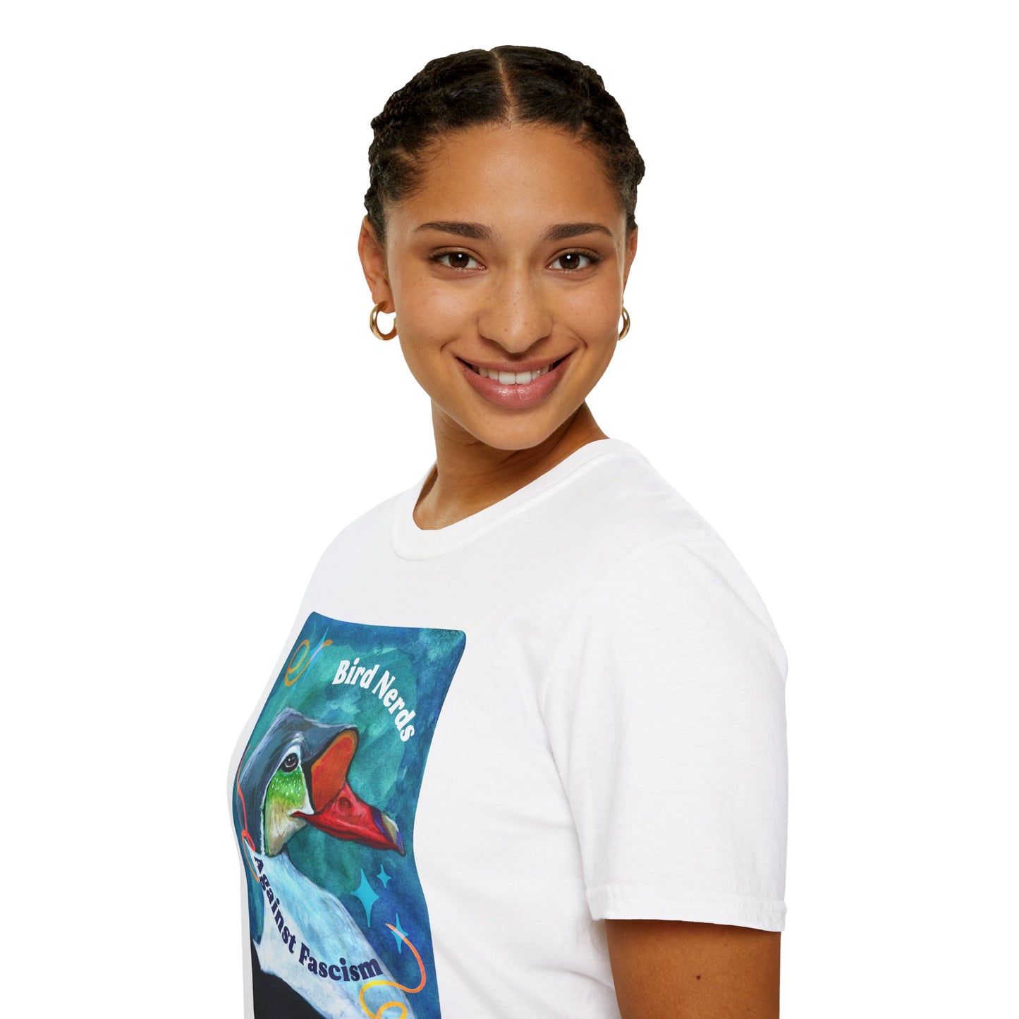 Bird Nerds Against Fascism: Feminist Shirt