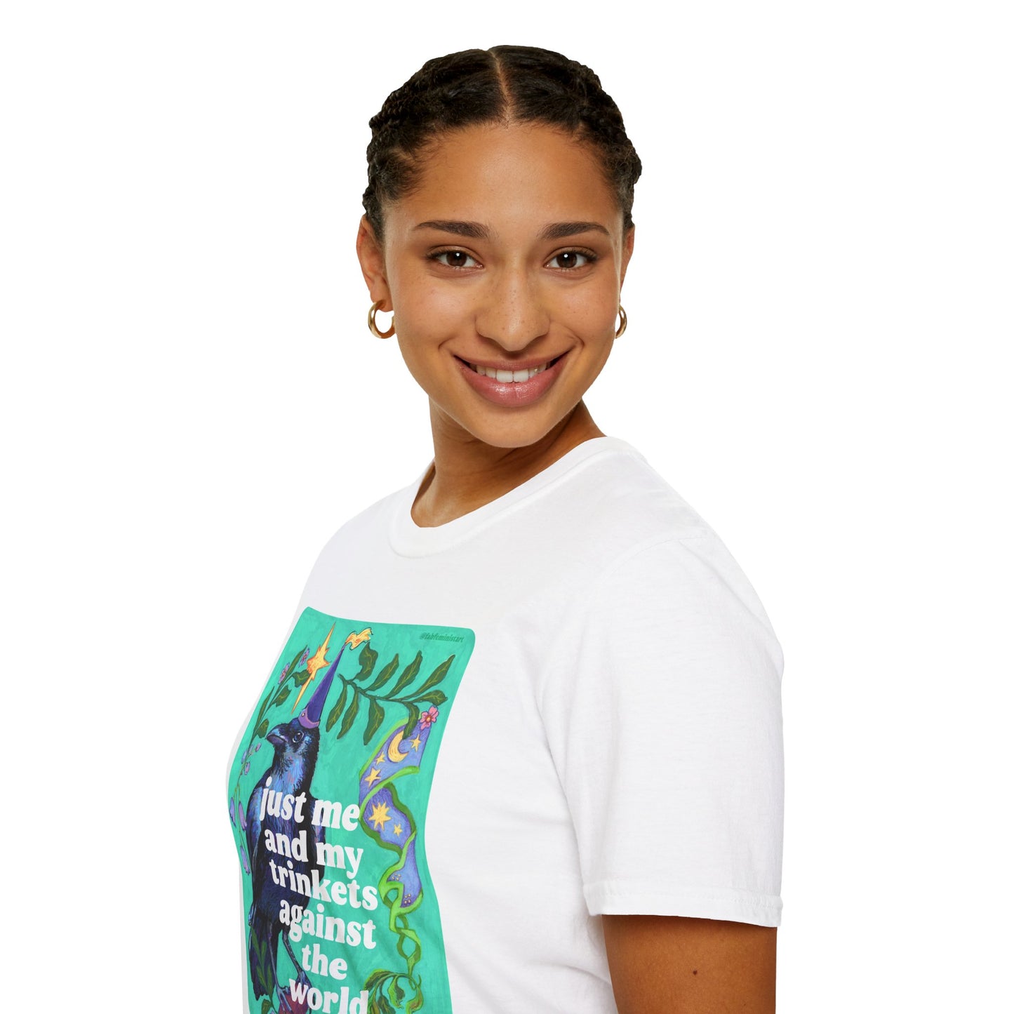 Just Me and My Trinkets Against the World: feminist shirt