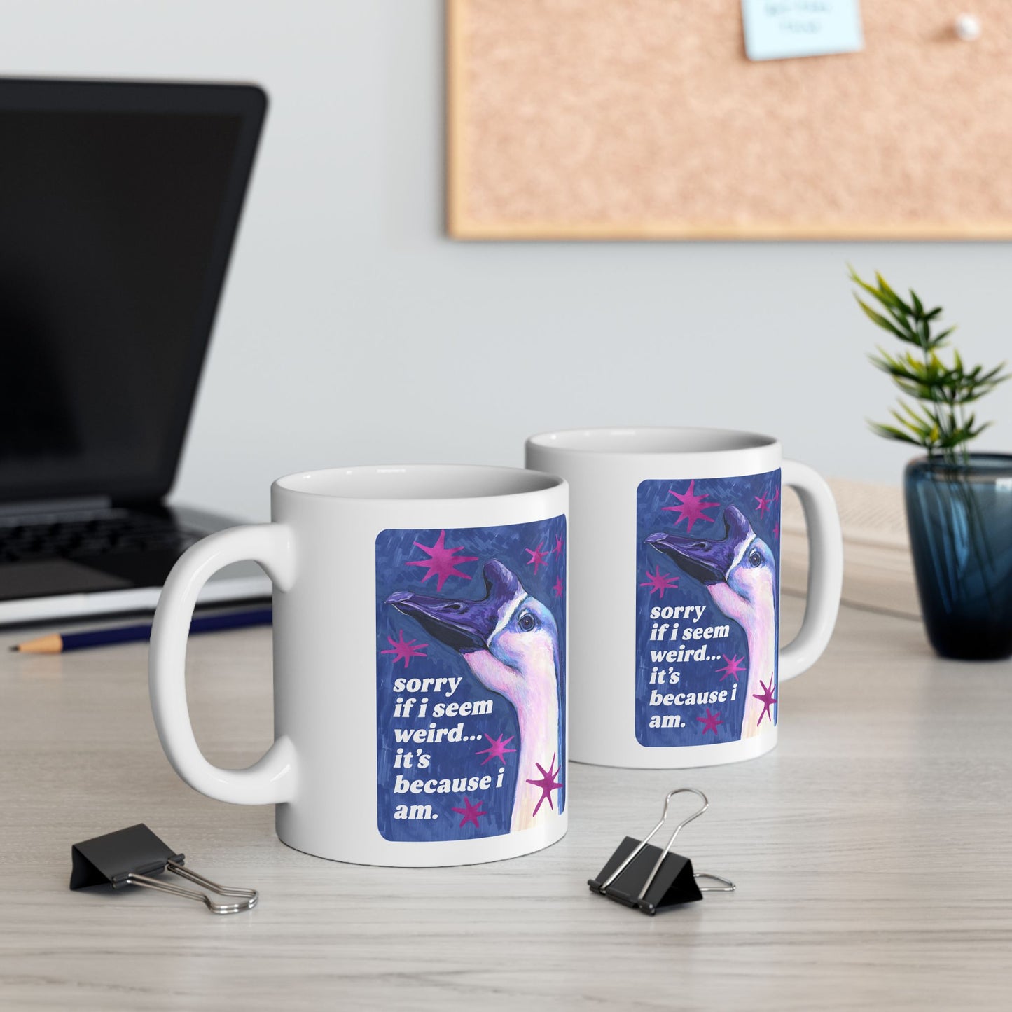 sorry if i seem weird... it's because i am: feminist mug
