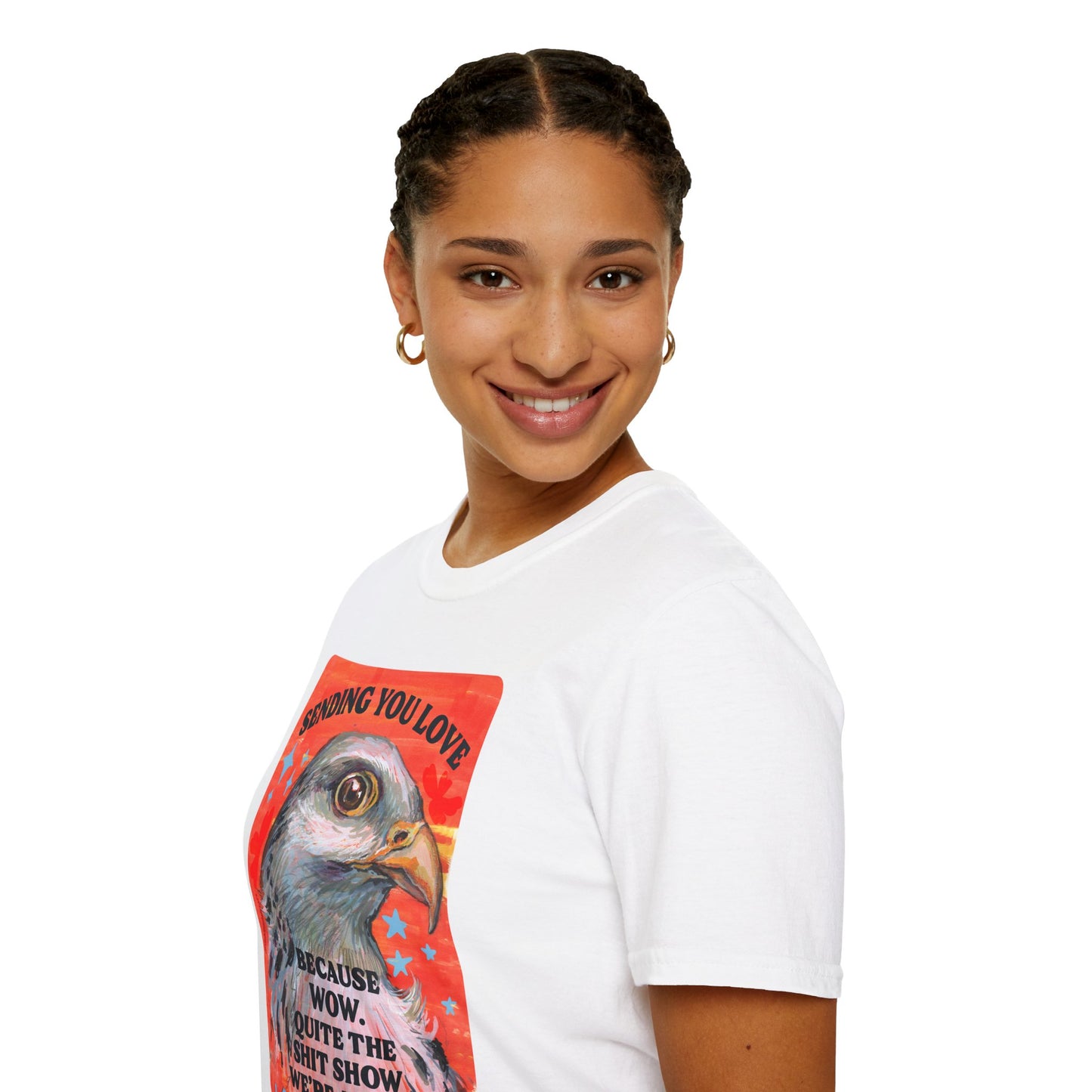 Sending you love because wow quite the shit show we're all in: feminist shirt