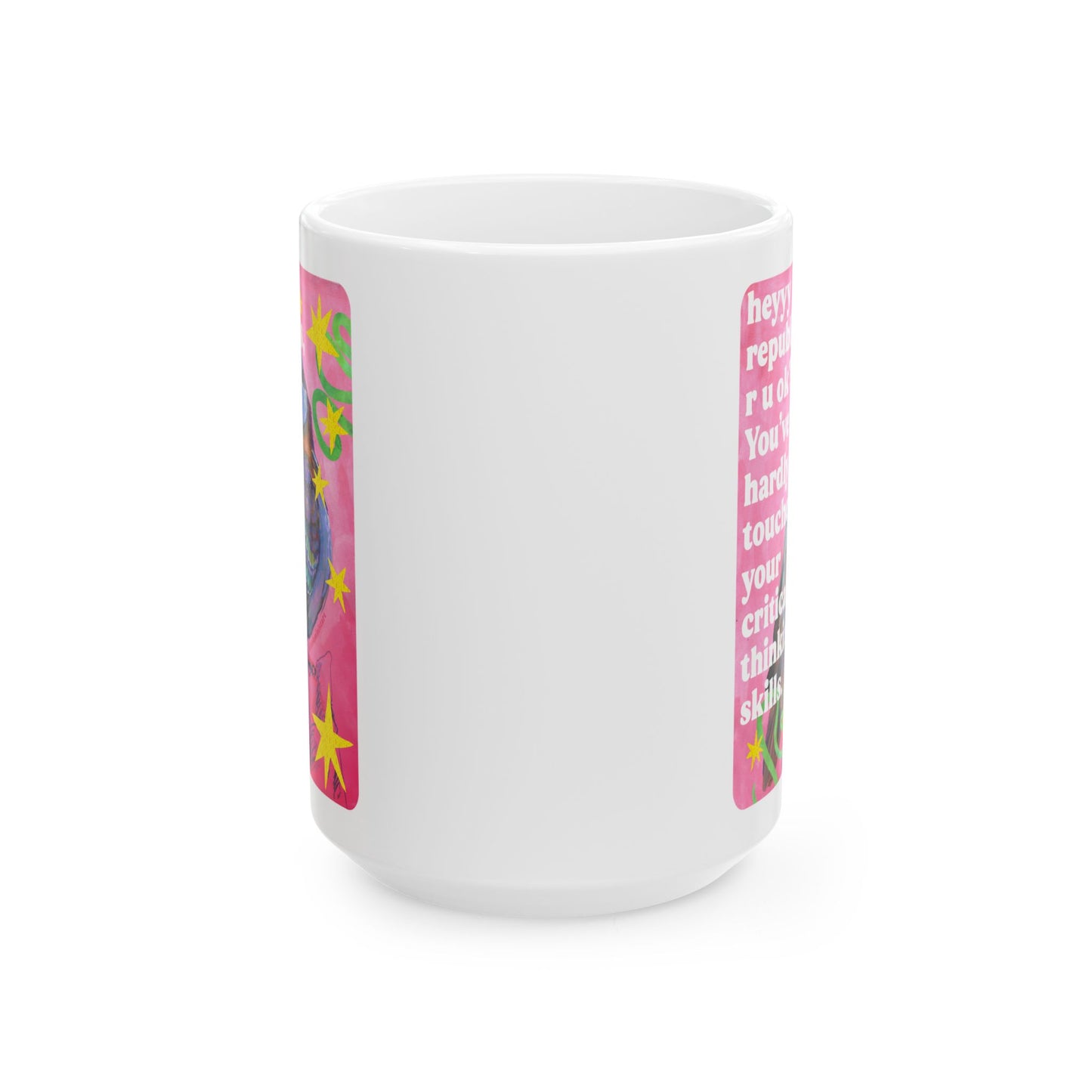 heyyy republicans, r u ok? You've hardly touched your critical thinking skills: feminist mug