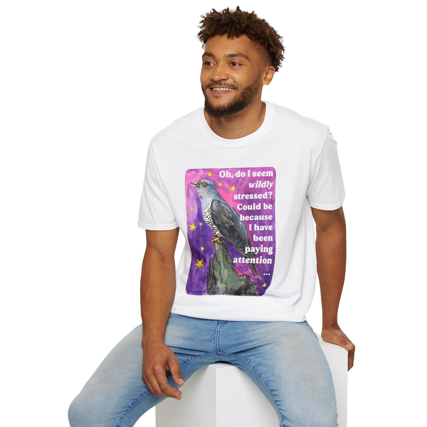 Oh, do I seem wildly stressed? Could be because I have been paying attention: feminist shirt