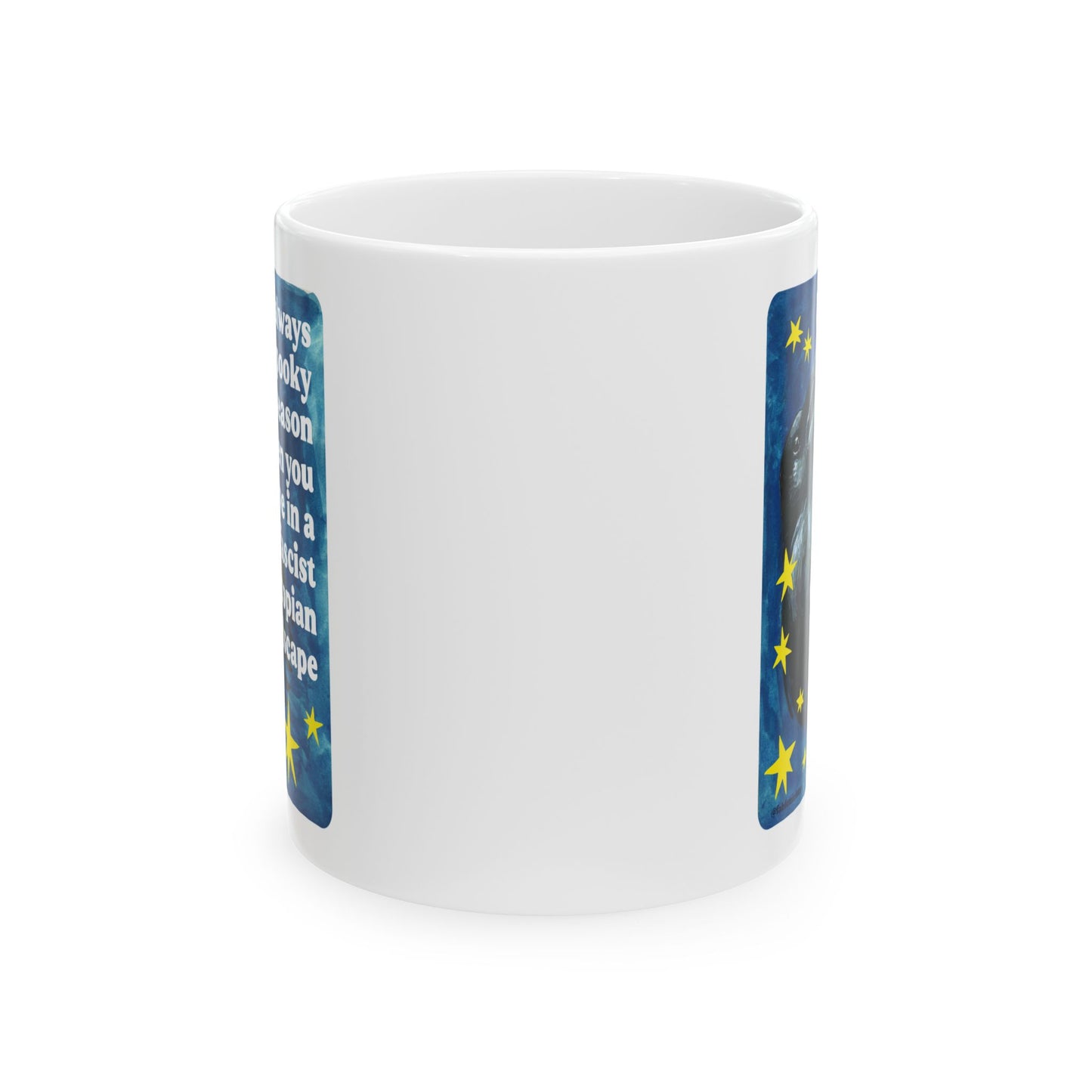 It's always spooky season when you link in a fascist dystopian hellscape: feminist mug