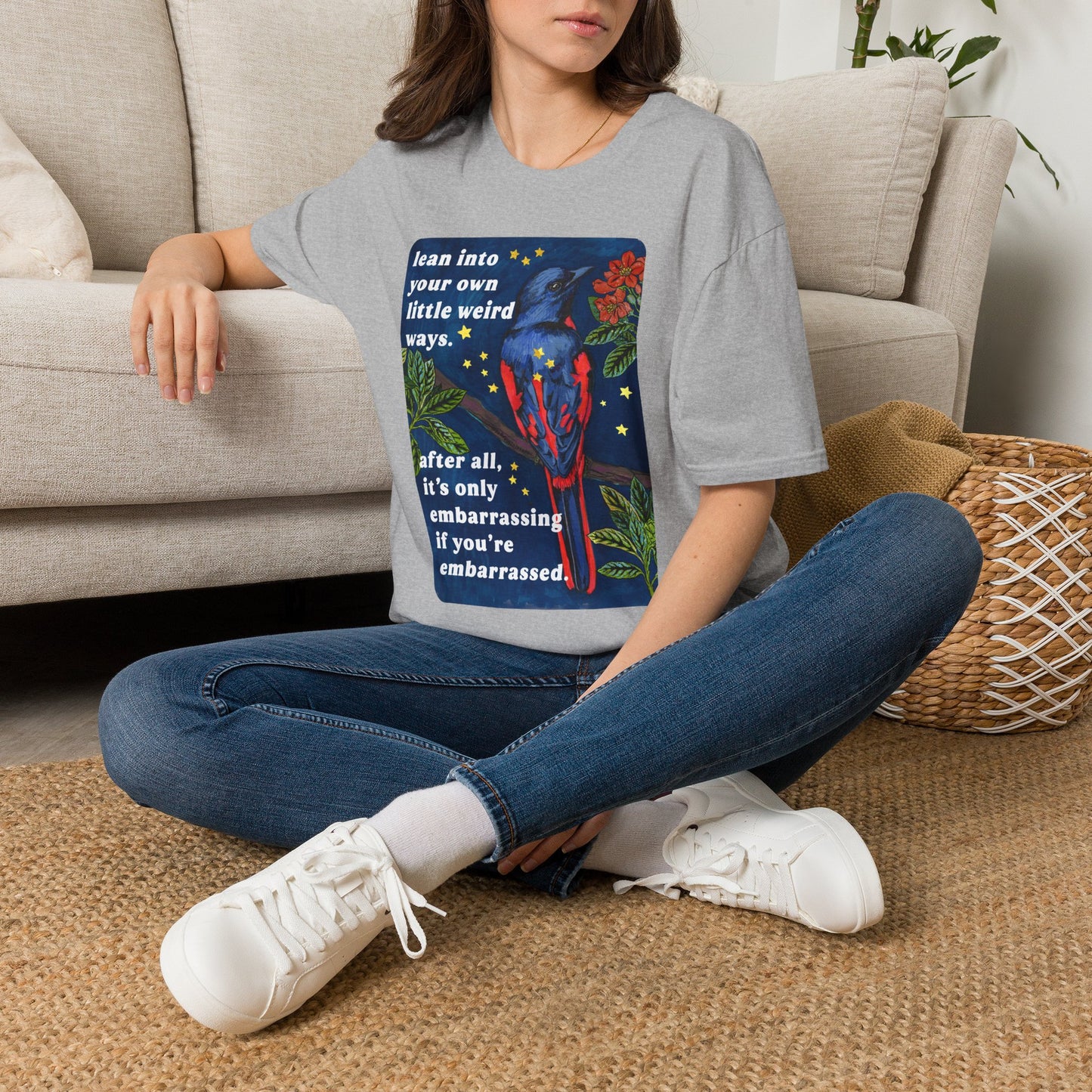 Lean Into Your Own Little Weird Ways: feminist shirt